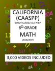 8th Grade CALIFORNIA CAASPP, MATH, Test Prep: 2019: 8th Grade California Assessment of Student Performance and Progress MATH Test prep/study guide By Mark Shannon Cover Image