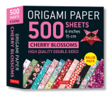 Origami Paper 500 Sheets Cherry Blossoms 6 (15 CM): Tuttle Origami Paper: Double-Sided Origami Sheets Printed with 12 Different Patterns (Instructions By Tuttle Studio (Editor) Cover Image