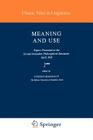 Meaning and Use (Studies in Linguistics and Philosophy #3) Cover Image
