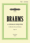 A German Requiem Op. 45 (Vocal Score) (Edition Peters) By Johannes Brahms (Composer) Cover Image