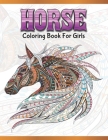 Horse Coloring Book For Girls: Cute Animals: Relaxing Colouring Book - Coloring Activity Book - Discover This Collection Of Horse Coloring Pages By A. Design Creation Cover Image
