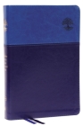 Nkjv, Matthew Henry Daily Devotional Bible, Leathersoft, Blue, Red Letter, Comfort Print: 366 Daily Devotions by Matthew Henry By Thomas Nelson Cover Image