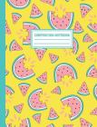 Composition Notebook: Yellow Watermelon Pattern Composition Book For Students College Ruled By Pink Willow Print Cover Image