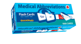 Medical Abbreviations Flash Cards - 1000 Cards: A Quickstudy Reference Tool Cover Image