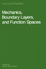 Mechanics, Boundary Layers and Function Spaces Cover Image