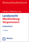 Landesrecht Mecklenburg-Vorpommern: Studienbuch By Claus Dieter Classen (Editor), Jorn Ludemann (Editor) Cover Image