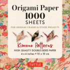 Origami Paper 1,000 Sheets Kimono Patterns 4 (10 CM): Tuttle Origami Paper: Double-Sided Origami Sheets Printed with 12 Different Designs (Instruction Cover Image