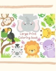 Large Print Coloring Book: An Adult Coloring Book with Fun, Easy, and Relaxing Coloring Pages for alphabet and Animal Lovers By Rayan Publishing Cover Image
