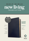 NLT Compact Giant Print Bible, Filament-Enabled Edition (Red Letter, Leatherlike, Navy Blue Cross) By Tyndale (Created by) Cover Image
