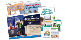 Icivics Spanish Grade 3: Leadership & Responsibility 5-Book Set + Game Cards Cover Image