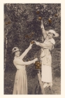 Vintage Journal Women Picking Oranges Cover Image