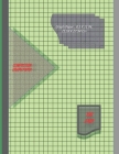 Graph Paper Notebook 8.5 x 11 IN, 21.59 x 27.94 cm: 1 & 1/3 inch squares =3 squares per inch, perfect binding, non-perforated, Double-sided Compositio By Dy Cover Image