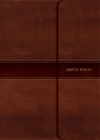 RVR 1960 Biblia Letra Grande Tamaño Manual marrón, símil piel y solapa con imán Cover Image