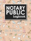 Notary Public Logbook: Notarized Paper, Notary Public Forms, Notary Log, Notary Record Template, Cute Farm Animals Cover Cover Image