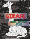 Livres à colorier - Bébé animal - Animaux - Girafe Cover Image
