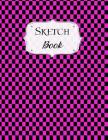 Sketch Book: Checkered Sketchbook Scetchpad for Drawing or Doodling Notebook Pad for Creative Artists Pink Black By Avenue J. Artist Series Cover Image