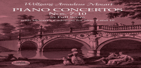 Piano Concertos Nos. 7-10 in Full Score: With Mozart's Cadenzas (Dover Music Scores) Cover Image