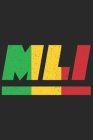 MLI: Mali Tagesplaner mit 120 Seiten in weiß. Organizer auch als Terminkalender, Kalender oder Planer mit der malischen Fla Cover Image