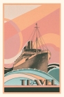 Vintage Journal Abstract Ocean Liner Travel Poster By Found Image Press (Producer) Cover Image