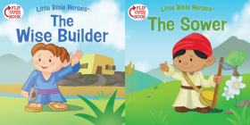 The Wise Builder/The Sower (flip-over) (Little Bible Heroes™) By Victoria Kovacs Cover Image