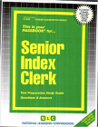 Senior Index Clerk: Passbooks Study Guide (Career Examination Series) Cover Image