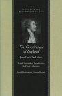 The Constitution of England; Or, the Account of the English Government (Natural Law and Enlightenment Classics) By Jean Louis De Lolme, David Lieberman (Editor) Cover Image