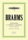 Secular Choruses Opp. 42 and 62 for Mixed Choir (4-6 Voices) and Piano (Edition Peters) By Johannes Brahms (Composer), Kurt Soldan (Composer) Cover Image