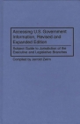 Accessing U.S. Government Information, Revised and Expanded Edition: Subject Guide to Jurisdiction of the Executive and Legislative Branches (Bibliographies and Indexes in Law and Political Science #24) By Jerrold Zwirn, Jerold Zwirn Cover Image