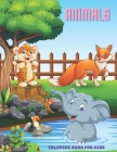 ANIMALS - Coloring Book For Kids Cover Image