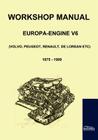 Workshop Manual Engine Volvo, Peugeot, Renault, De Lorean Cover Image