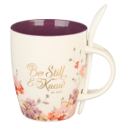 Christian Art Gifts Ceramic Mug with Spoon for Women Be Still and Know - Psalm 46:10 Inspirational Bible Verse, 12 Oz. By Christian Art Gifts (Created by) Cover Image