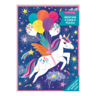 Unicorn Party Greeting Card Puzzle By Mudpuppy, Rebecca Jones (Illustrator) Cover Image