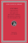 Pro Quinctio. Pro Roscio Amerino. Pro Roscio Comoedo. on the Agrarian Law (Loeb Classical Library #240) By Cicero, J. H. Freese (Translator) Cover Image