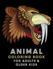 Animal Coloring Book For Adults And Older Kids: Complex Animal Designs For Adults Boys & Girls; Detailed Zendoodle Designs By Copter Publishing Cover Image