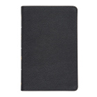 CSB Thinline Bible, Black Genuine Leather, Indexed By CSB Bibles by Holman Cover Image
