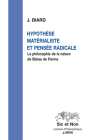 Hypothese Materialiste Et Pensee Radicale: La Philosophie de la Nature de Blaise de Parme By Joel Biard Cover Image