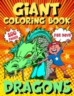 Dragons Giant Coloring Book For Boys: A Coloring Book For Kids Ages 4-8 By Pinky Monkey Family Press Cover Image