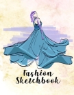 Fashion Sketchbook: Fashion Design Sketch Book with Silhouette Figure Templates (Glam) By Honey Drip Collections Cover Image