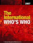 The International Who's Who By Alison Neale, Robert J. Elster (Editor), Europa Publications Cover Image