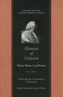 Elements of Criticism (Natural Law and Enlightenment Classics) Cover Image