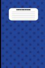 Composition Notebook: Dark Blue Stars on Blue Background (100 Pages, College Ruled) By Sutherland Creek Cover Image