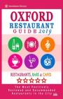 Oxford Restaurant Guide 2019: Best Rated Restaurants in Oxford, England - Restaurants, Bars and Cafes recommended for Tourist, 2019 Cover Image