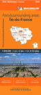 France: Paris and Surrounding Areas Map 514 By Michelin Cover Image
