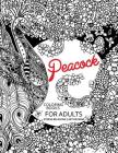 Peacock Coloring Books for Adults: Flower Edition Adult coloring book By Tiny Cactus Publishing Cover Image