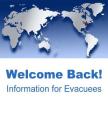 Welcome Back! Information for Evacuees Cover Image
