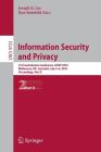 Information Security and Privacy: 21st Australasian Conference, Acisp 2016, Melbourne, Vic, Australia, July 4-6, 2016, Proceedings, Part II Cover Image