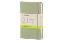 Moleskine Classic Notebook, Pocket, Plain, Willow Green, Hard Cover (3.5 x 5.5) Cover Image