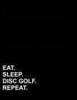 Eat Sleep Disc Golf Repeat: Five Column Ledger Accounting Ledger Book, Accounting Ledger For Kids, Bookkeeping Ledger Sheets, 8.5