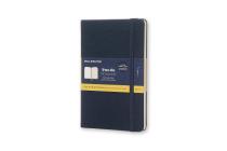 Moleskine Two-Go Notebook Medium Ruled-Plain Oriental Blue Cover Image