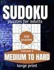 Sudoku Puzzles For Adults Medium To Hard Large Print: Activity Books For Inmates Vol 4 By This Design Cover Image